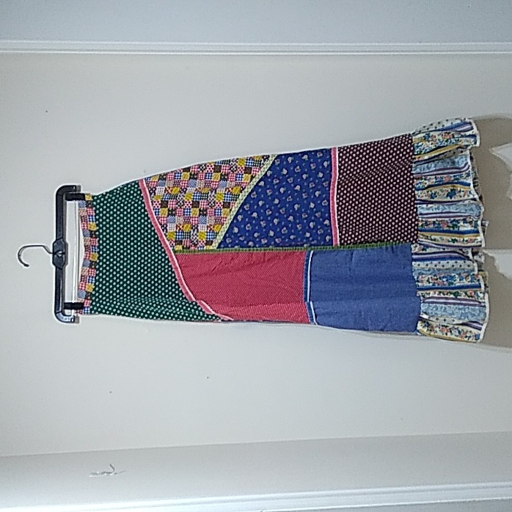 Vintage Patchwork Prairie Skirt